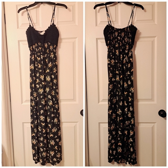No Comment Ny La Dresses & Skirts - No Comment Size M Floral Maxi Dress with Knit Top & Spaghetti Straps